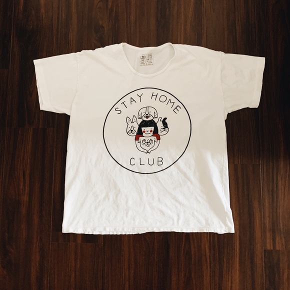 Stay Home Club Slouchy Tee - Picture 1 of 3